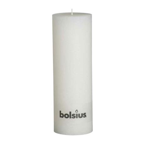 Bolsius White Rustic Pillar 30cm x 10cm  £27.44