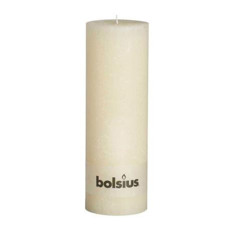 Bolsius Ivory Rustic Pillar 30cm x 10cm  £27.44