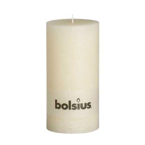 Bolsius Ivory Rustic Pillar 20cm x 10cm  £11.69