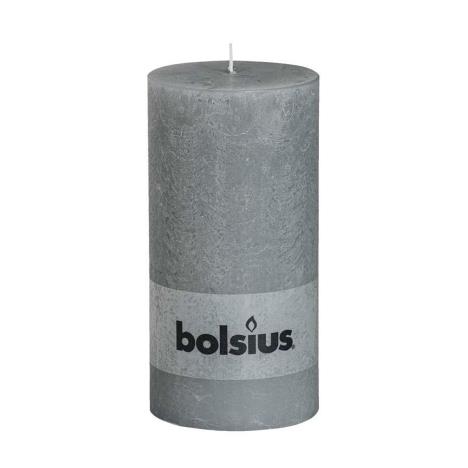 Bolsius Light Grey Rustic Pillar 20cm x 10cm  £11.69