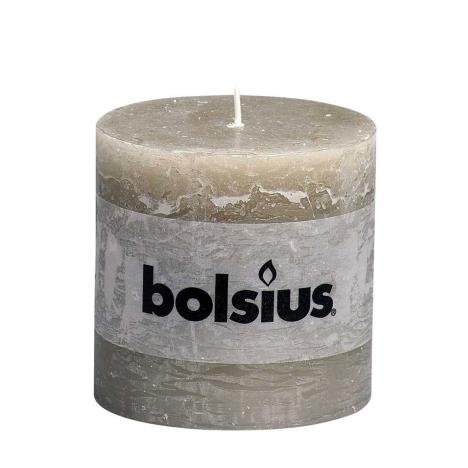 Bolsius Slate Rustic Pillar 10cm x 10cm  £7.64