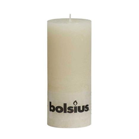 Bolsius Ivory Rustic Pillar 19cm x 7cm  £6.29