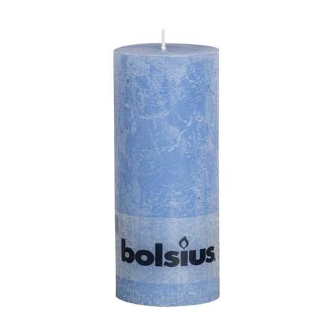 Bolsius Jeans Blue Rustic Pillar 19cm x 7cm  £6.29