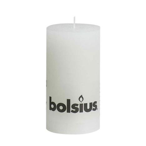 Bolsius White Rustic Pillar 13cm x 7cm  £4.49