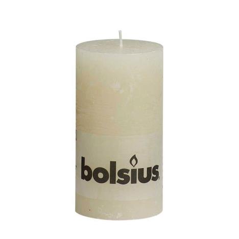 Bolsius Ivory Rustic Pillar 13cm x 7cm  £4.49