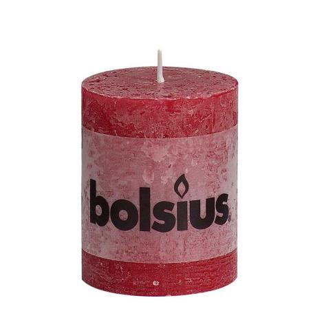 Bolsius Wine Red Pillar Candle 8cm x 7cm  £2.69