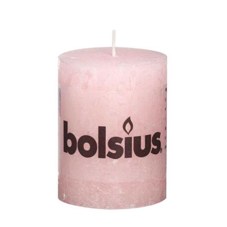 Bolsius Pastel Pink Pillar Candle 8cm x 7cm  £2.69