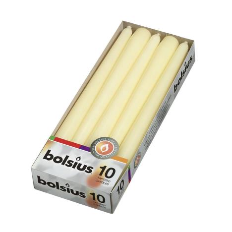 Bolsius Ivory Tapered Candles (Pack of 10)  £6.29