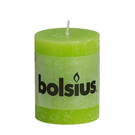 Bolsius Lime Rustic Pillar Candle 8cm x 7cm  £2.69