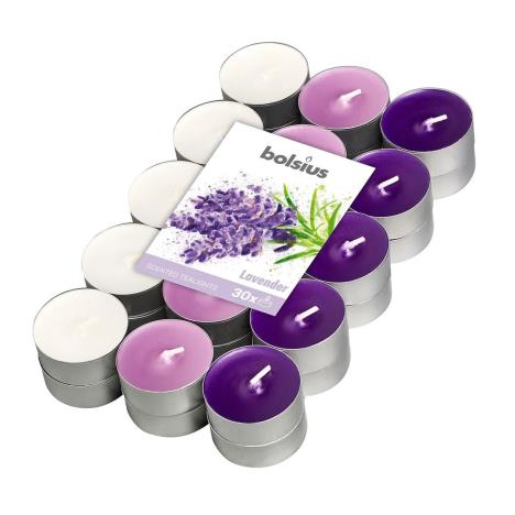 Bolsius Lavender 4 Hour Tealights (Pack of 30)  £7.19