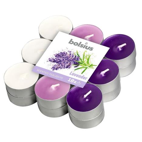 Bolsius Lavender 4 Hour Tealights (Pack of 18)  £4.94