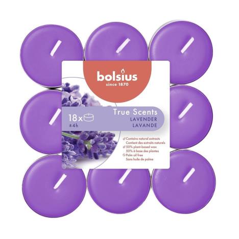 Bolsius Lavender 4 Hour Tealights (Pack of 18)  £4.72