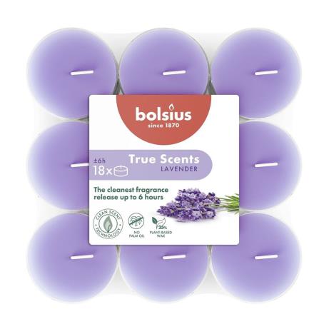 Bolsius Lavender 6 Hour Tealights (Pack of 18)  £5.84