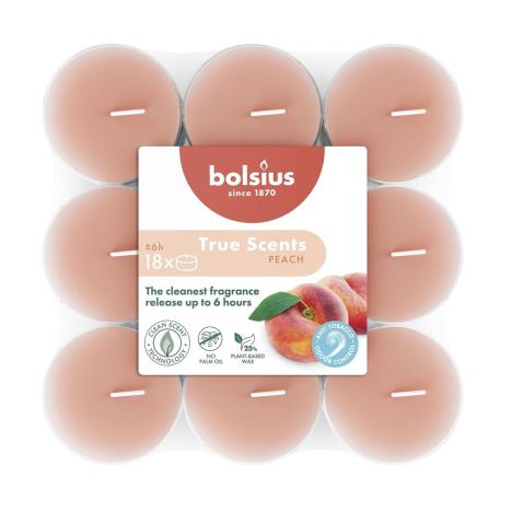 Bolsius Peach 6 Hour Anti Tobacco Tealights (Pack of 18)  £5.84