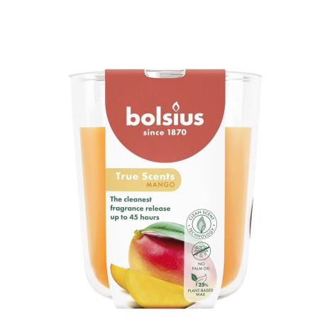 Bolsius Mango True Scents Medium Glass Jar Candle  £5.84