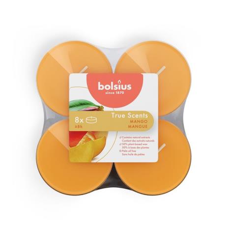 Bolsius Mango 8 Hour Maxi Tealights (Pack of 8)  £3.55