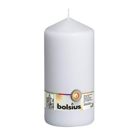 Bolsius White Pillar Candle 20cm x 10cm  £9.44