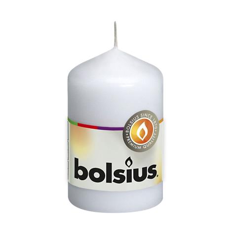 Bolsius White Pillar Candle 8cm x 5cm  £1.71