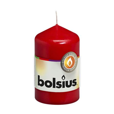 Bolsius Red Pillar Candle 8cm x 5cm  £1.79