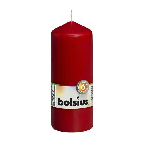 Bolsius Red Pillar Candle 15cm x 6cm  £4.49