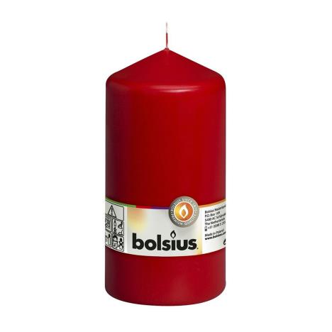 Bolsius Red Pillar Candle 15cm x 8cm  £6.29