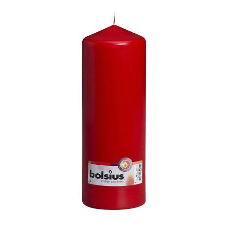 Bolsius Red Pillar Candle 25cm x 8cm  £8.99