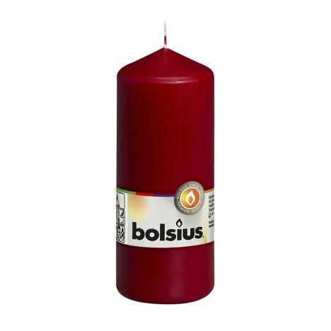 Bolsius Wine Red Pillar Candle 15cm x 6cm  £4.49