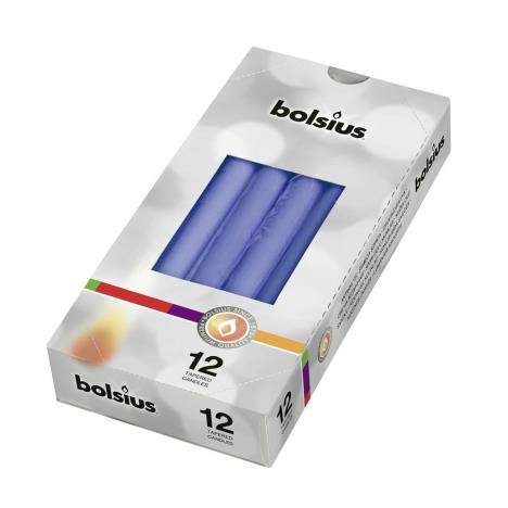 Bolsius Cornflower Blue Tapered Candle (Pack of 12)  £11.24