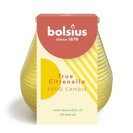 Bolsius True Citronella Yellow Olympic Patio Light Candle  £6.29