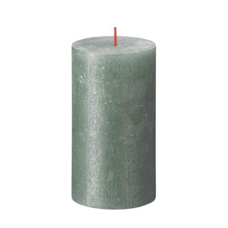 Bolsius Blue Rustic Shimmer Metallic Pillar Candle 13cm x 7cm  £6.74