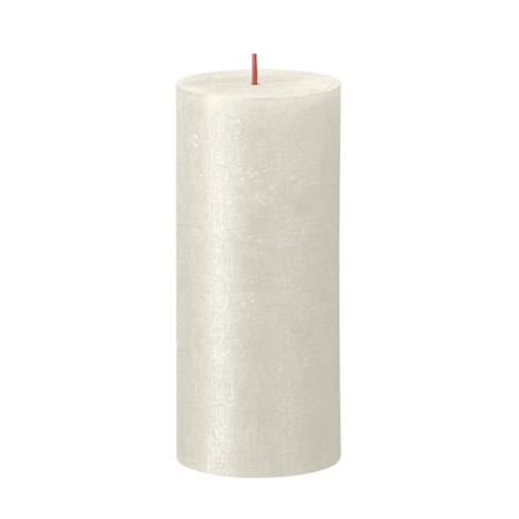 Bolsius Ivory Rustic Shimmer Metallic Pillar Candle 19cm x 7cm  £9.44