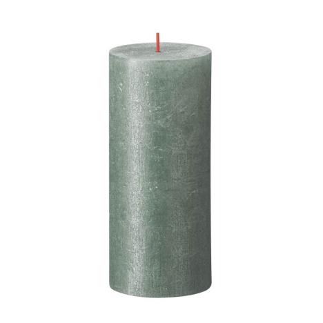 Bolsius Blue Rustic Shimmer Metallic Pillar Candle 19cm x 7cm  £8.99