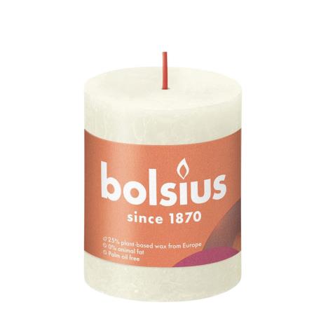 Bolsius Soft & Pearl Rustic Shine Pillar Candle 8cm x 7cm  £4.04