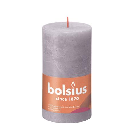 Bolsius Frosted Lavender Rustic Shine Pillar Candle 13cm x 7cm  £6.29