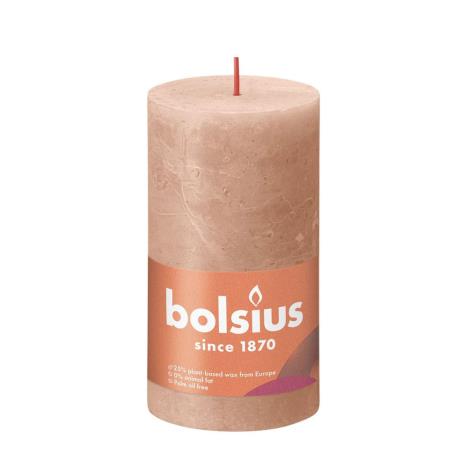 Bolsius Creamy Caramel Rustic Shine Pillar Candle 13cm x 7cm  £6.29