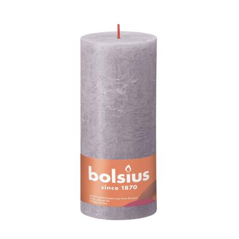 Bolsius Frosted Lavender Rustic Shine Pillar Candle 19cm x 7cm  £8.99