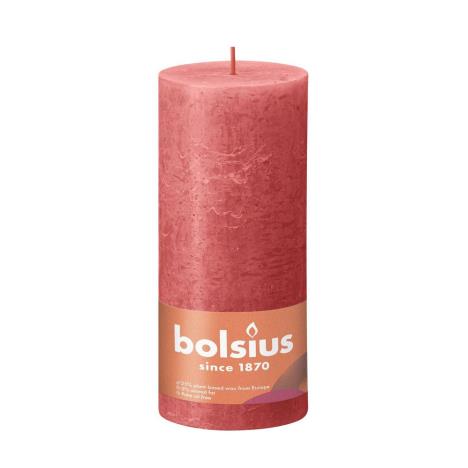 Bolsius Blossom Pink Rustic Shine Pillar Candle 19cm x 7cm  £8.99