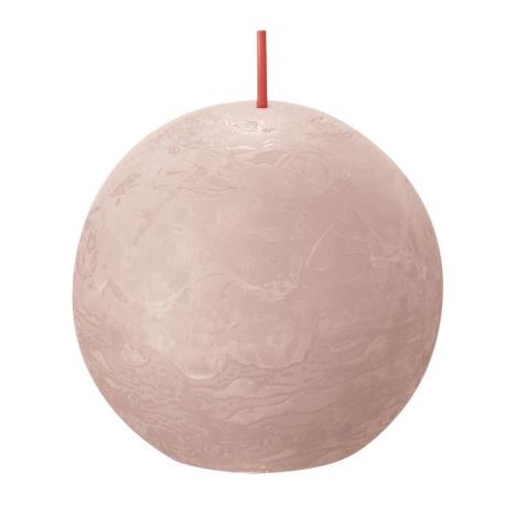 Bolsius Misty Pink Rustic Ball Candle 8cm  £5.84