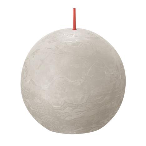 Bolsius Sandy Grey Rustic Ball Candle 8cm  £5.84