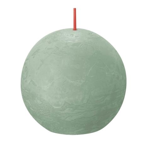 Bolsius Sage Green Rustic Ball Candle 8cm  £4.94