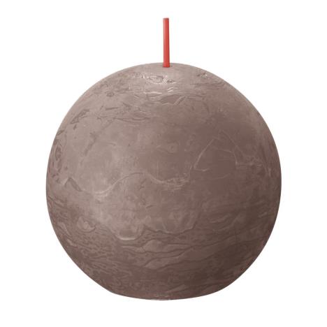 Bolsius Rustic Taupe Rustic Ball Candle 8cm  £5.84