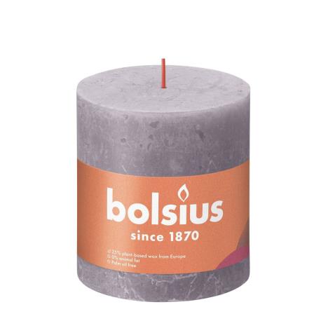 Bolsius Frosted Lavender Rustic Shine Pillar Candle 10cm x 10cm  £10.34