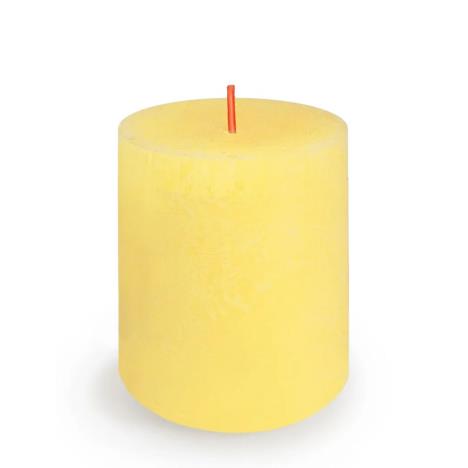 Bolsius Sunny Yellow Rustic Shine Pillar Candle 8cm x 7cm  £4.04