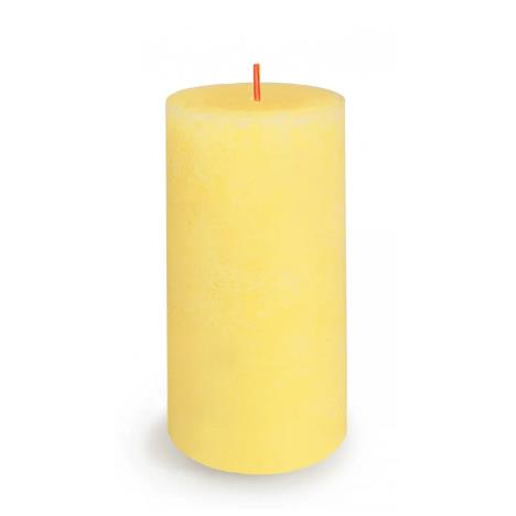 Bolsius Sunny Yellow Rustic Shine Pillar Candle 13cm x 7cm  £6.29