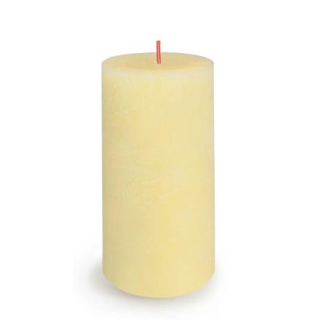 Bolsius Butter Yellow Rustic Shine Pillar Candle 13cm x 7cm  £6.29