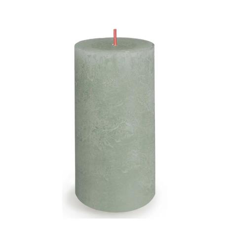 Bolsius Jade Green Rustic Shine Pillar Candle 13cm x 7cm  £6.29