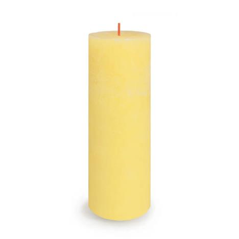 Bolsius Sunny Yellow Rustic Shine Pillar Candle 19cm x 7cm  £8.99