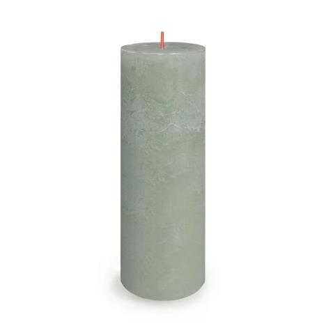 Bolsius Jade Green Rustic Shine Pillar Candle 19cm x 7cm  £8.99