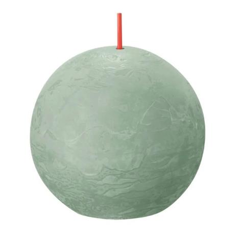 Bolsius Jade Green Rustic Shine Ball Candle 8cm  £5.84