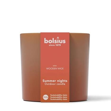 Bolsius Terracotta Glass Summer Nights Outdoor Candle 13cm  £18.89